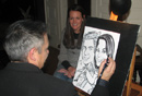 Caricature of Stacey at Phase2 party in 2008
